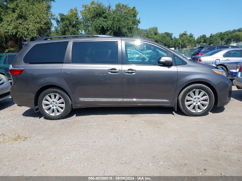 2017 Toyota Sienna Limited Premium 7 Passenger VIN: 5TDDZ3DC9HS182741 Lot: 40308019