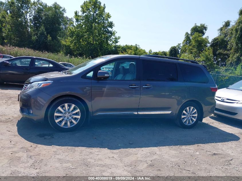 2017 Toyota Sienna Limited Premium 7 Passenger VIN: 5TDDZ3DC9HS182741 Lot: 40308019