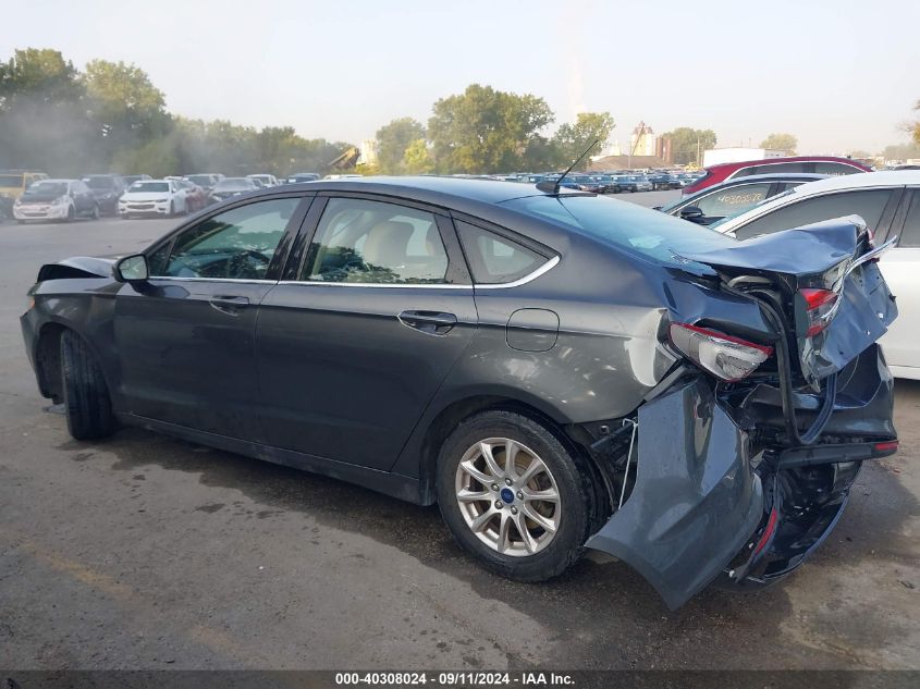 2017 Ford Fusion S VIN: 3FA6P0G76HR121500 Lot: 40308024