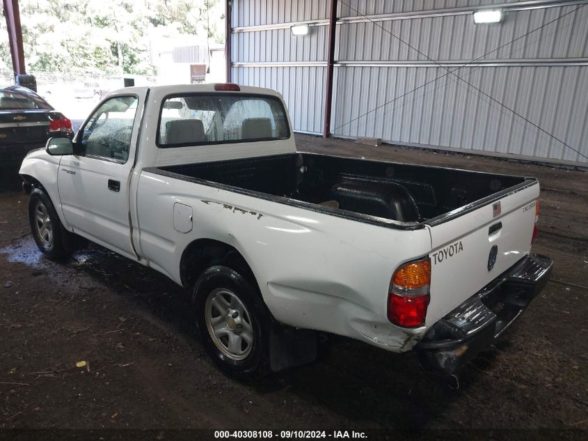 2003 Toyota Tacoma VIN: 5TENL42NX3Z295982 Lot: 40308108