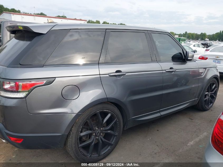 2016 Land Rover Range Rover Sport 3.0L V6 Turbocharged Diesel Hse Td6 VIN: SALWR2KF5GA578816 Lot: 40308129