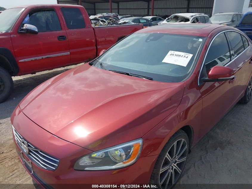 2014 Volvo S60 T5 VIN: YV1612FS8E2295625 Lot: 40308154