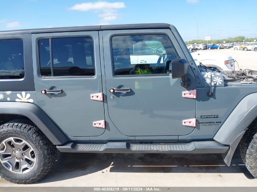 2014 Jeep Wrangler Unlimited Sport VIN: 1C4BJWDG8EL217074 Lot: 40308219