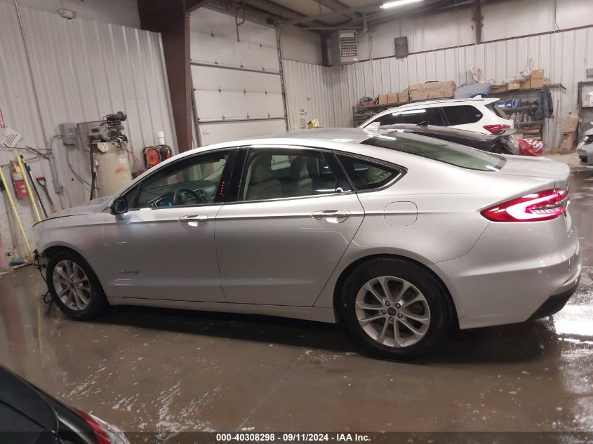 2019 Ford Fusion Hybrid Sel VIN: 3FA6P0MUXKR273863 Lot: 40308298