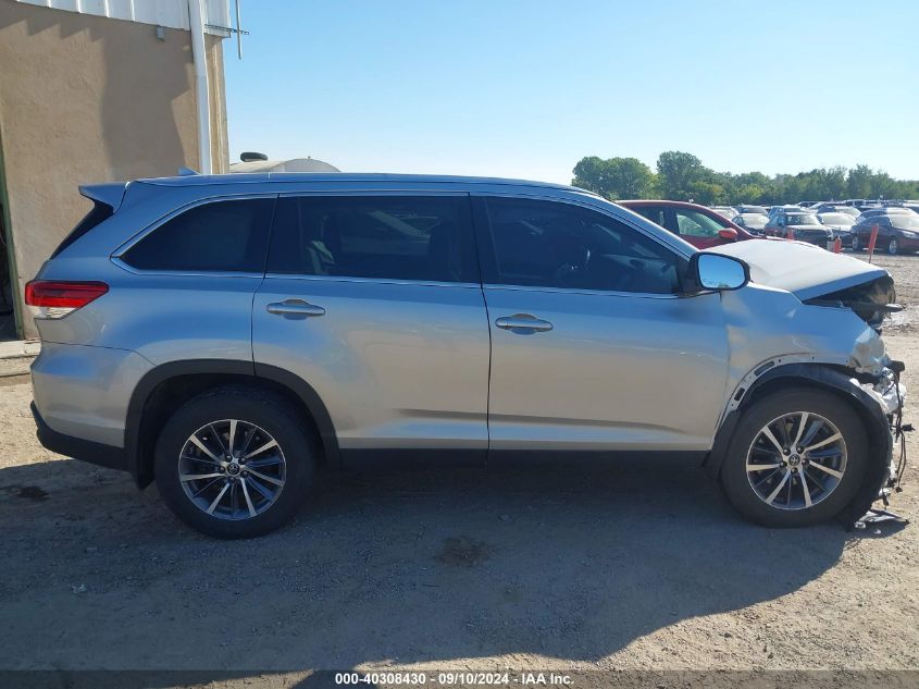 2019 Toyota Highlander Se/Xle VIN: 5TDJZRFH0KS572553 Lot: 40308430