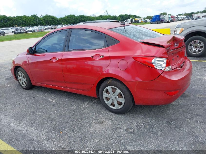 2013 Hyundai Accent Gls VIN: KMHCT4AE8DU331599 Lot: 40308434