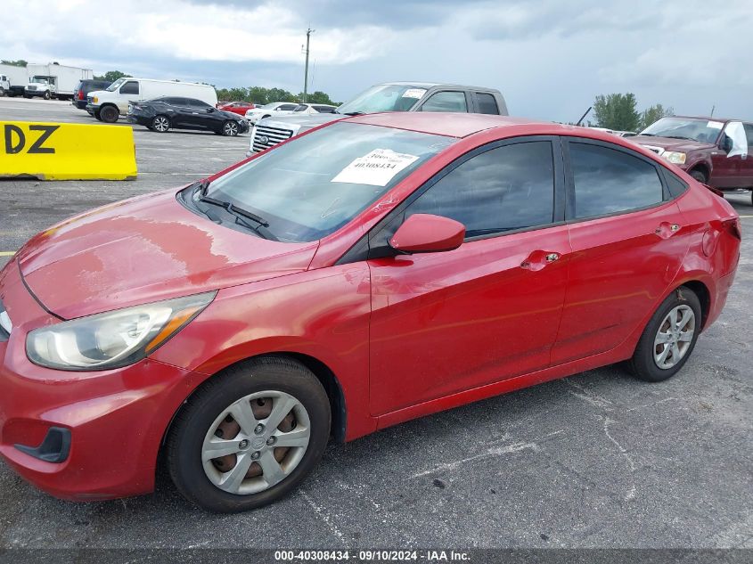 2013 Hyundai Accent Gls VIN: KMHCT4AE8DU331599 Lot: 40308434