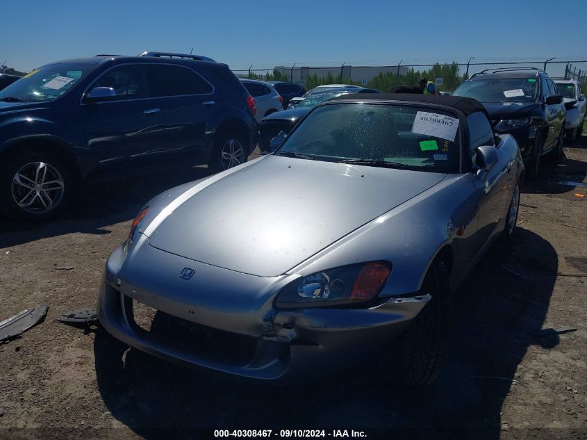 2000 Honda S2000 VIN: JHMAP1145YT000365 Lot: 40308467