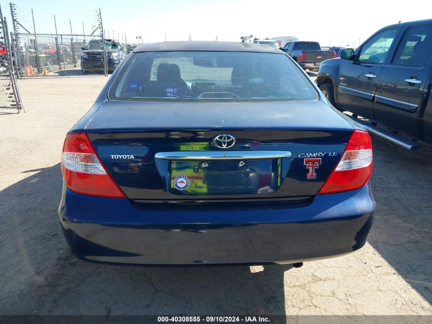 2003 Toyota Camry Le VIN: 4T1BE32K03U166411 Lot: 40308555