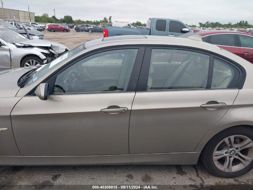 2008 BMW 328 I VIN: WBAVA33518KX89381 Lot: 40308815