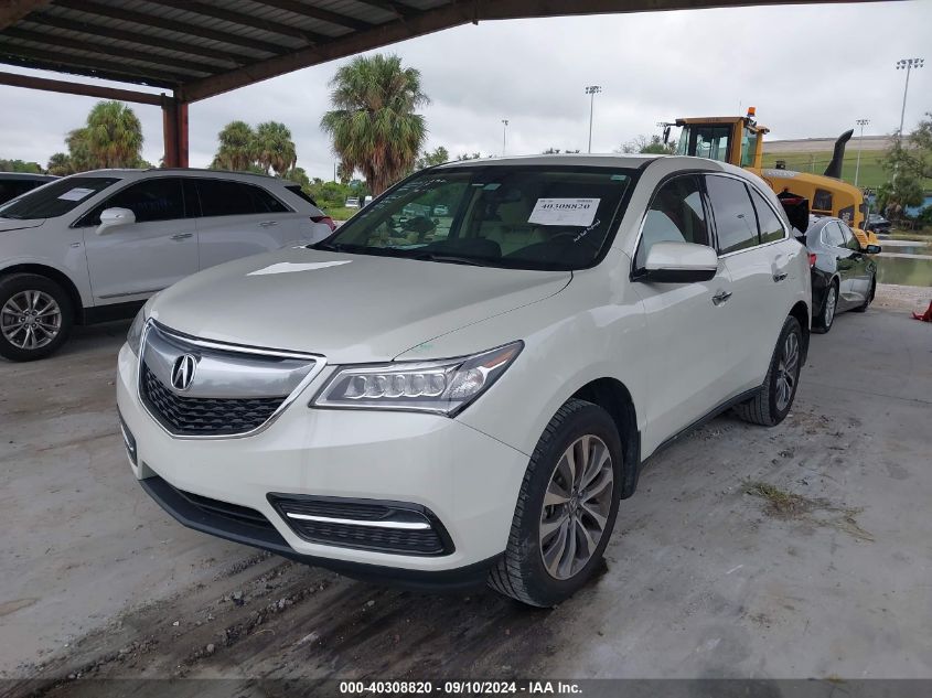 VIN 5FRYD3H42FB004754 2015 Acura MDX, Technology Pa... no.2