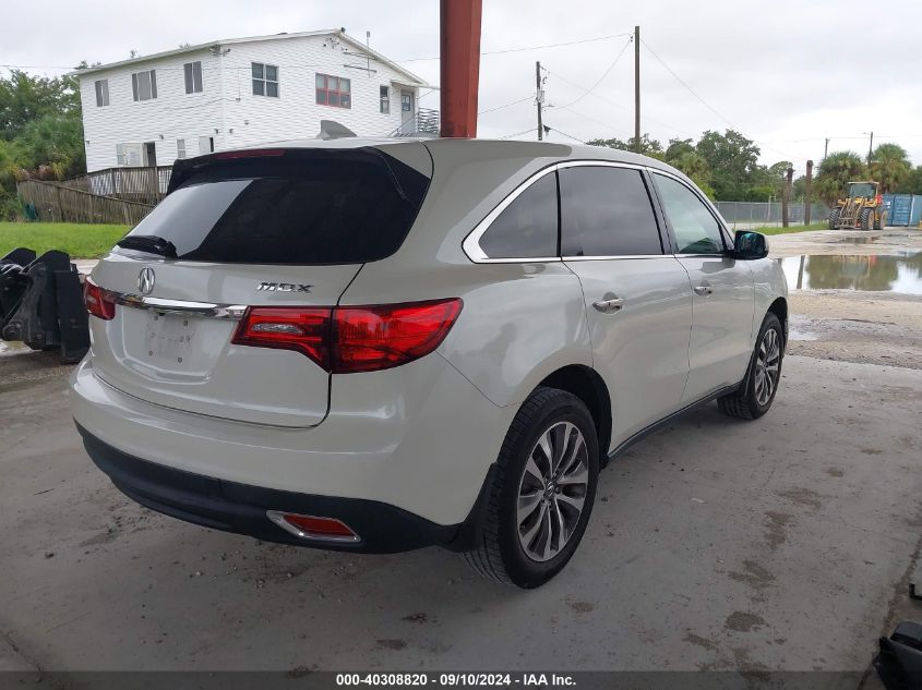 VIN 5FRYD3H42FB004754 2015 Acura MDX, Technology Pa... no.4