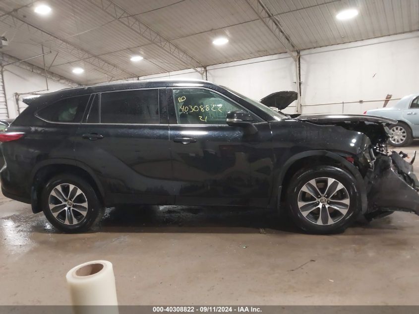 2021 Toyota Highlander Xle VIN: 5TDHZRBH2MS144605 Lot: 40308822