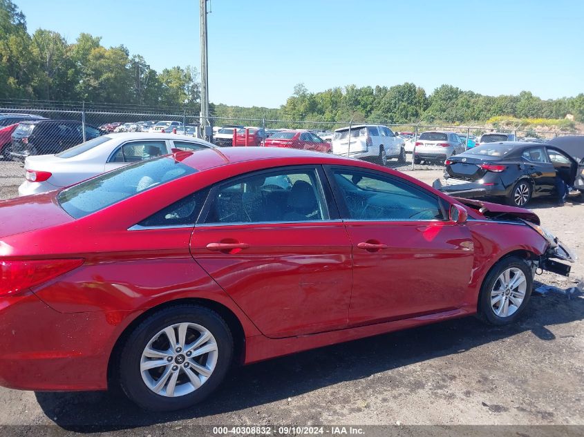 2014 Hyundai Sonata Gls VIN: 5NPEB4AC1EH853016 Lot: 40308832