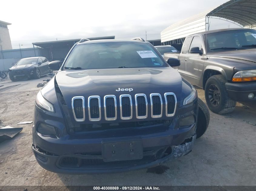 2016 Jeep Cherokee Sport VIN: 1C4PJLASXGW342463 Lot: 40308869