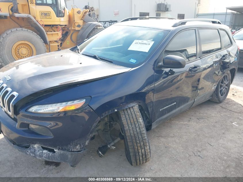 2016 Jeep Cherokee Sport VIN: 1C4PJLASXGW342463 Lot: 40308869