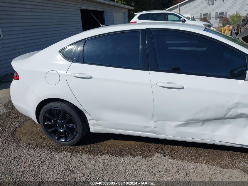 2013 Dodge Dart Sxt VIN: 1C3CDFBA1DD152589 Lot: 40309003