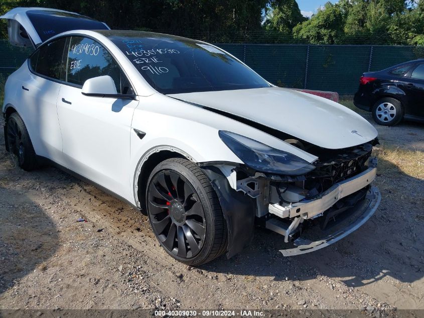 2022 Tesla Model Y Performance Dual Motor All-Wheel Drive VIN: 7SAYGDEF4NF378255 Lot: 40309030