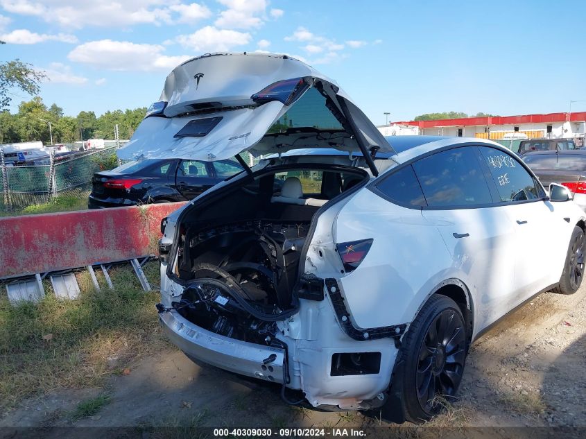 2022 Tesla Model Y Performance Dual Motor All-Wheel Drive VIN: 7SAYGDEF4NF378255 Lot: 40309030