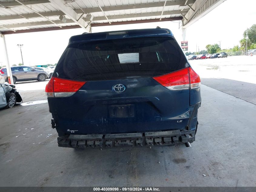 2011 Toyota Sienna Le VIN: 5TDKK3DCXBS174862 Lot: 40309098