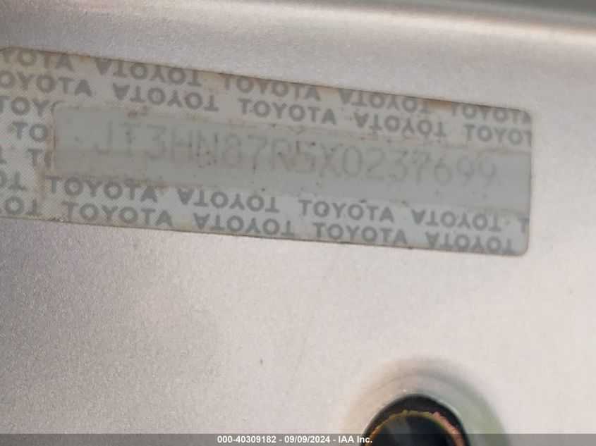 JT3HN87R5X0237699 1999 Toyota 4Runner Limited V6