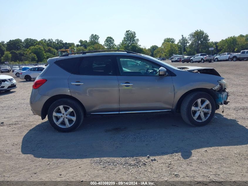 2010 Nissan Murano S/Sl/Le VIN: JN8AZ1MW0AW118700 Lot: 40309209