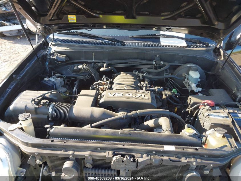 2005 Toyota Tundra Sr5 V8 VIN: 5TBRT34175S460966 Lot: 40309208