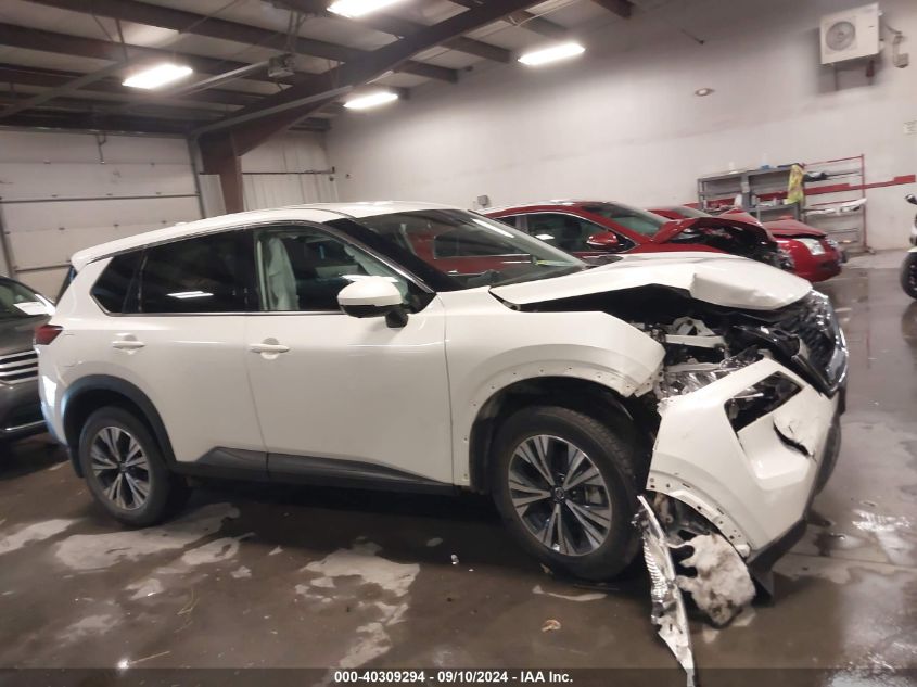 2021 Nissan Rogue Sv VIN: 5N1AT3BB6MC796118 Lot: 40309294