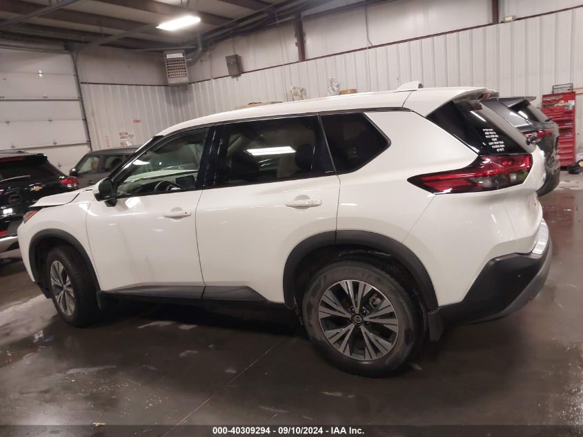 2021 Nissan Rogue Sv VIN: 5N1AT3BB6MC796118 Lot: 40309294