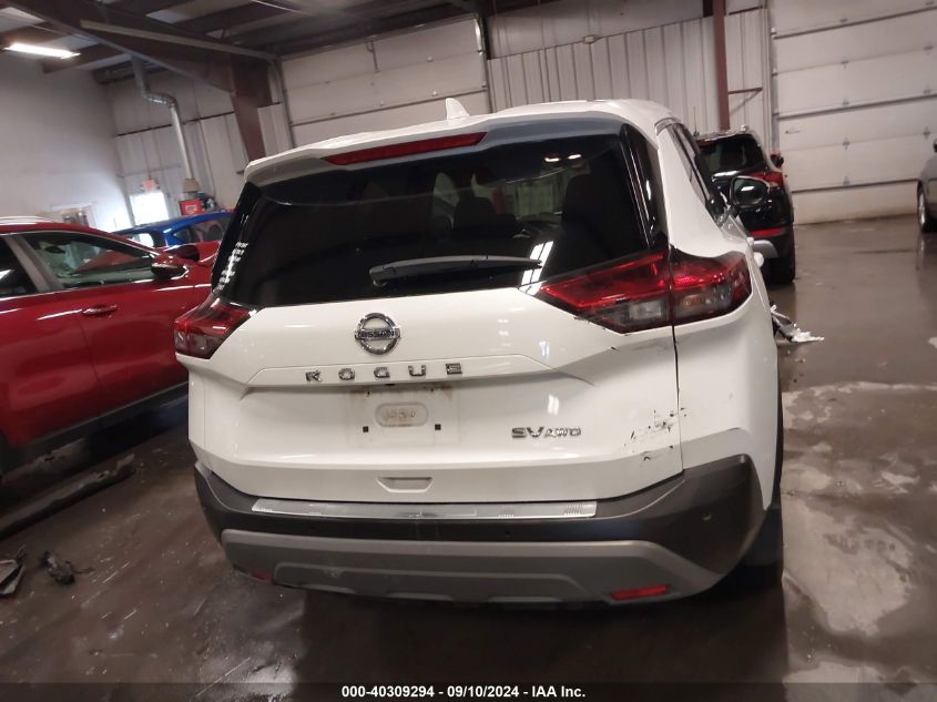 2021 Nissan Rogue Sv VIN: 5N1AT3BB6MC796118 Lot: 40309294