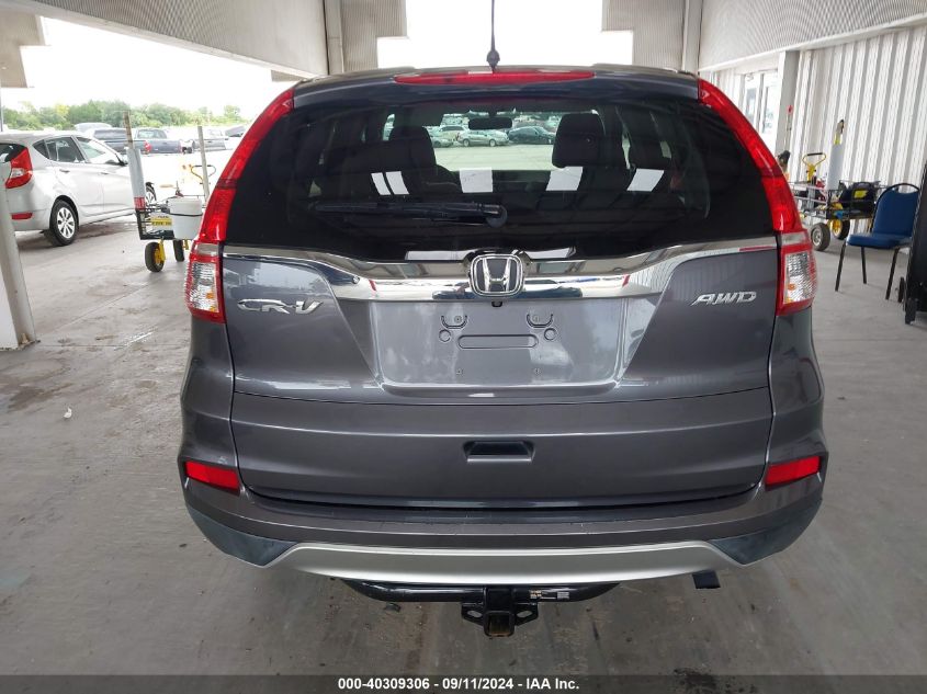 2015 Honda Cr-V Ex VIN: 2HKRM4H5XFH695134 Lot: 40309306