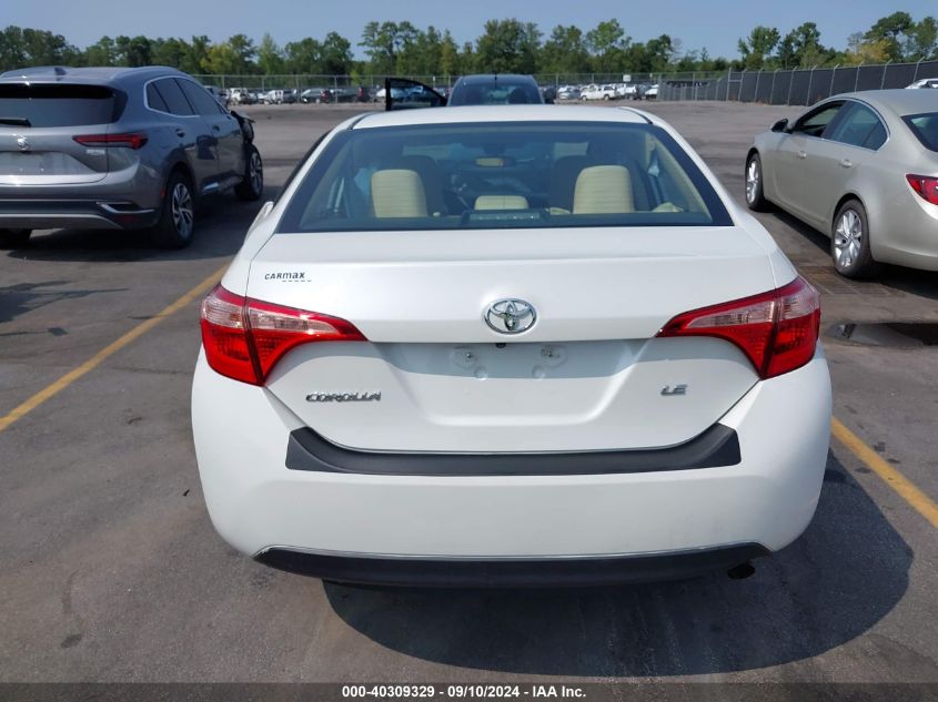 2018 Toyota Corolla Le VIN: 5YFBURHE0JP789582 Lot: 40309329