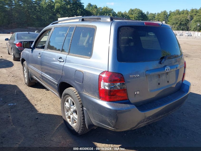 2005 Toyota Highlander V6 VIN: JTEDP21A150043961 Lot: 40309335