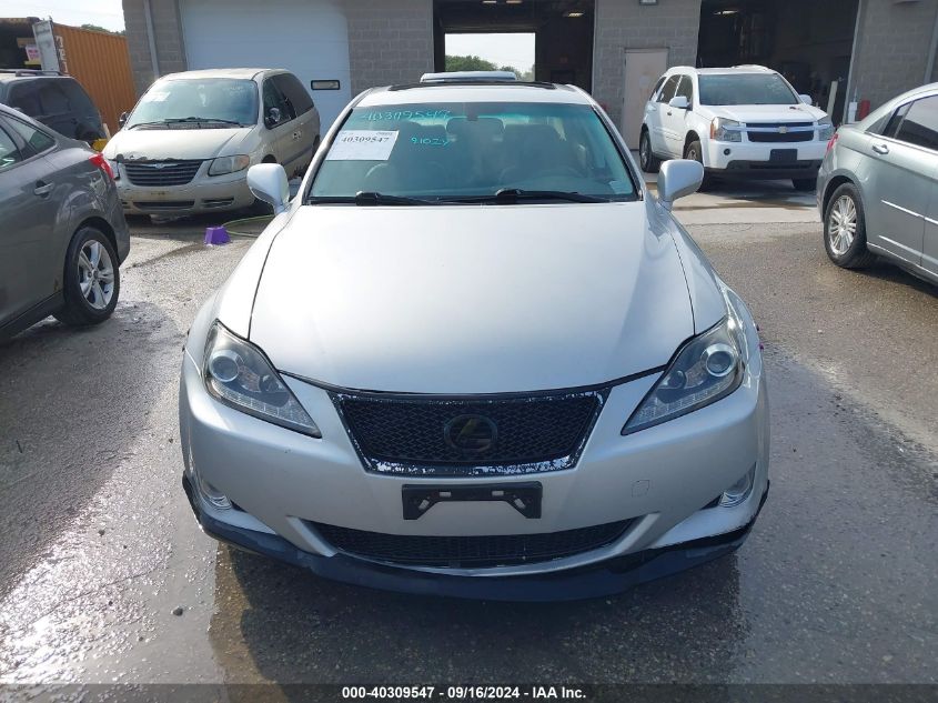 2007 Lexus Is 250 VIN: JTHCK262075011555 Lot: 40309547