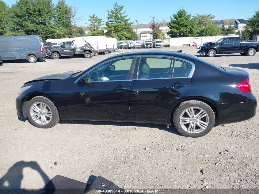 2013 Infiniti G37X VIN: JN1CV6AR0DM766102 Lot: 40309614