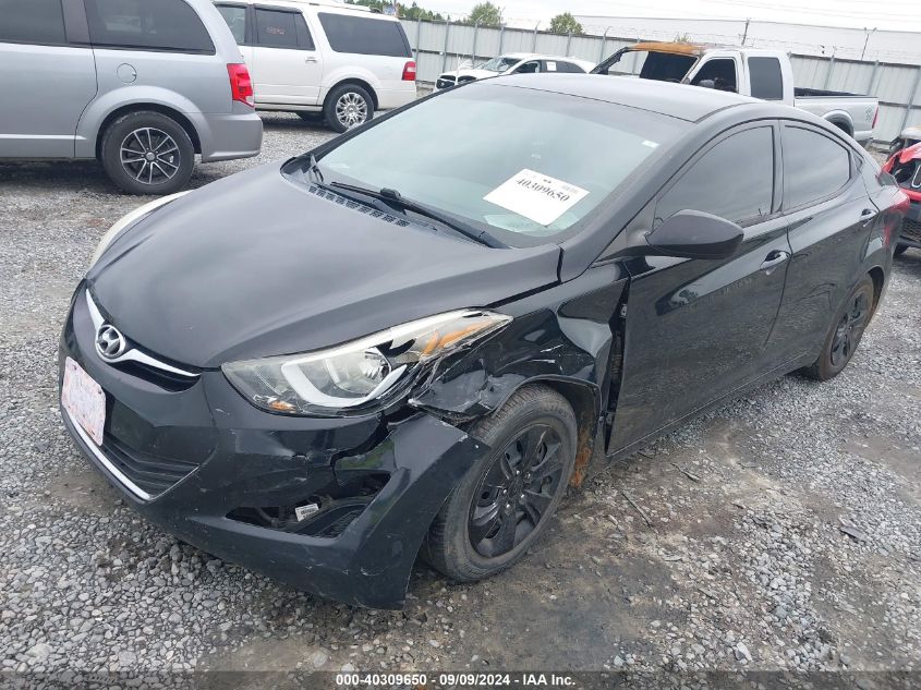 2016 Hyundai Elantra Se VIN: 5NPDH4AE0GH719953 Lot: 40309650