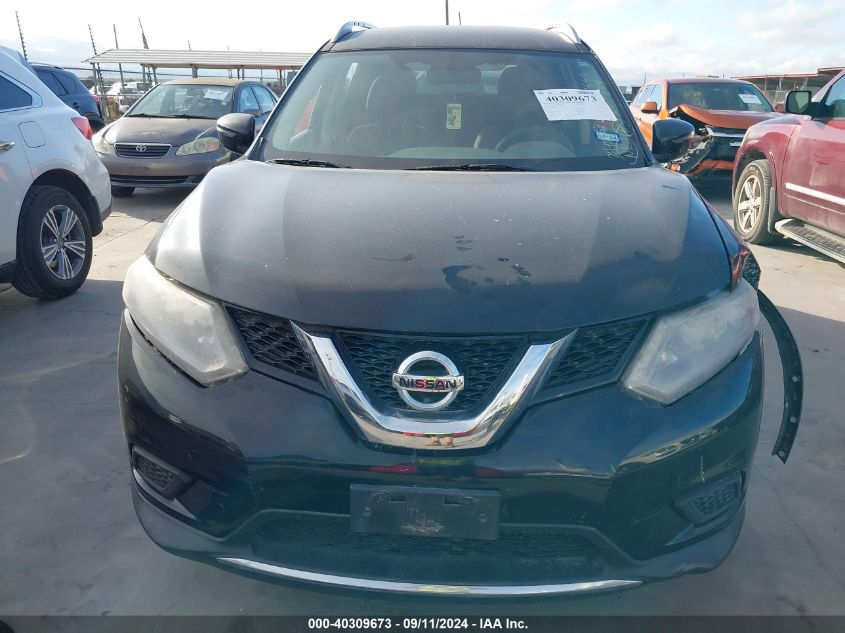 2016 Nissan Rogue S/Sl/Sv VIN: KNMAT2MTXGP608668 Lot: 40309673