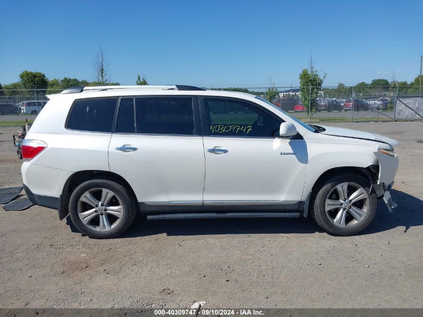 5TDDK3EH0DS217336 2013 Toyota Highlander Limited V6