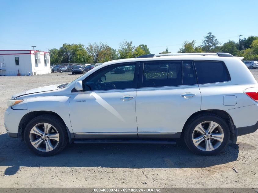 5TDDK3EH0DS217336 2013 Toyota Highlander Limited V6