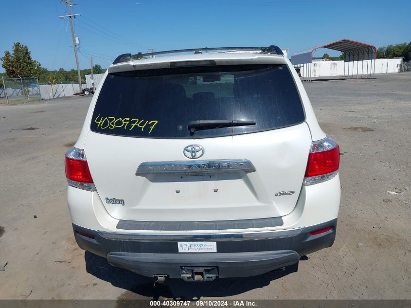 5TDDK3EH0DS217336 2013 Toyota Highlander Limited V6