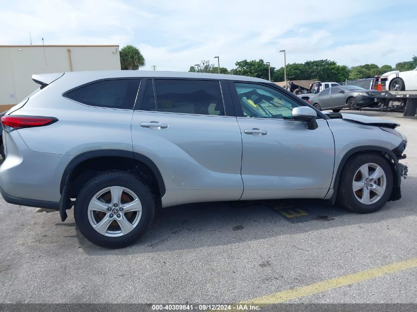 2023 Toyota Highlander Le VIN: 5TDKDRBH6PS521252 Lot: 40309841