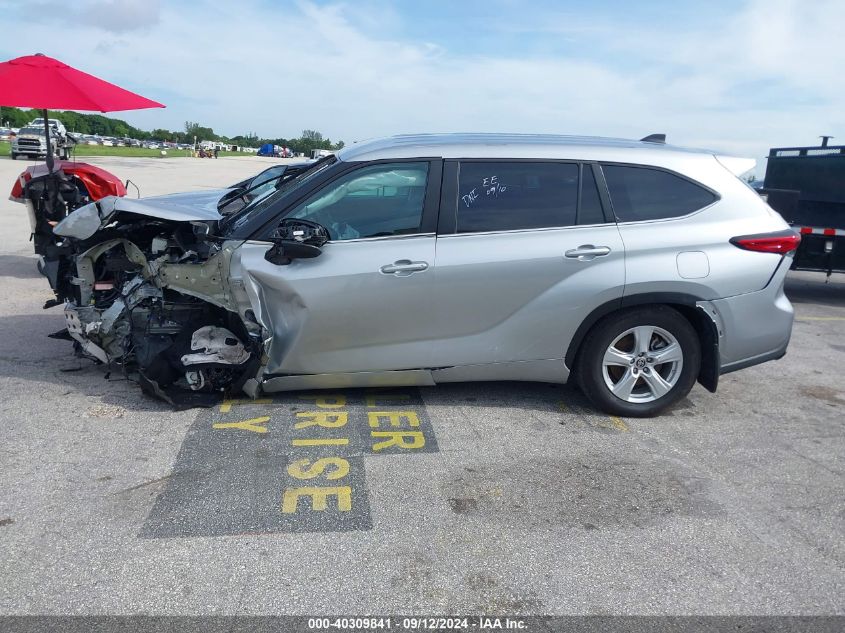 2023 Toyota Highlander Le VIN: 5TDKDRBH6PS521252 Lot: 40309841