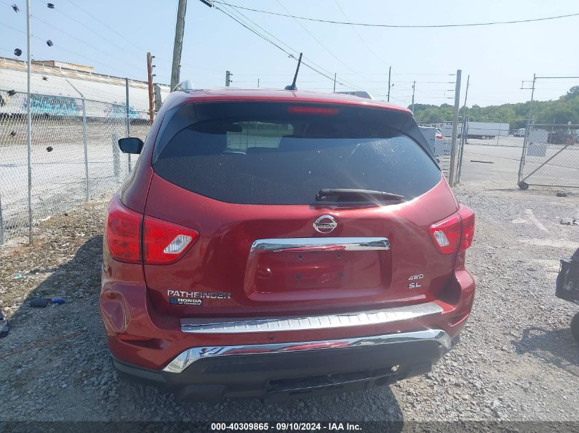 2017 Nissan Pathfinder Sl VIN: 5N1DR2MM5HC656071 Lot: 40309865