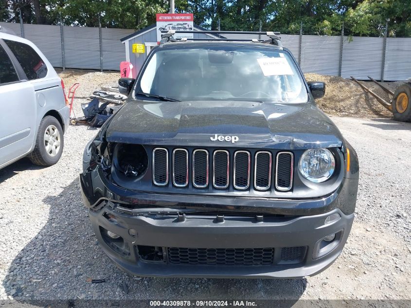 2017 Jeep Renegade Latitude 4X4 VIN: ZACCJBBBXHPF99001 Lot: 40309878