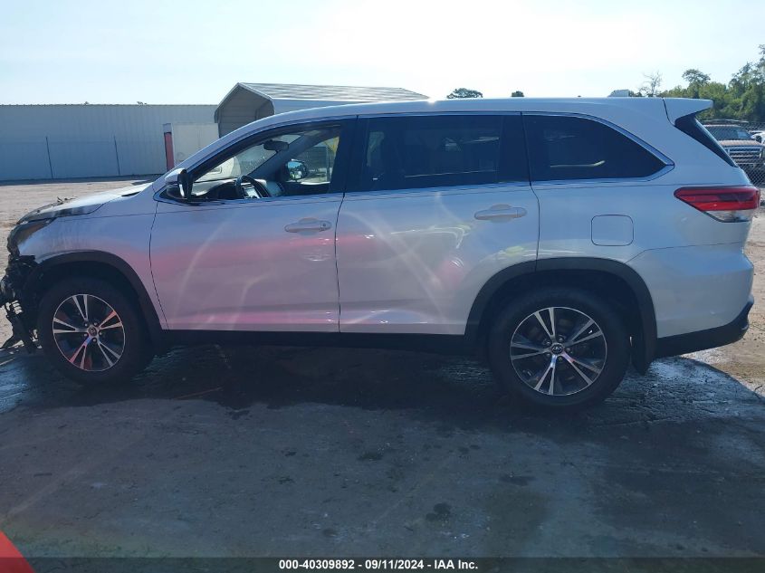 2019 Toyota Highlander Le Plus VIN: 5TDBZRFH2KS723106 Lot: 40309892