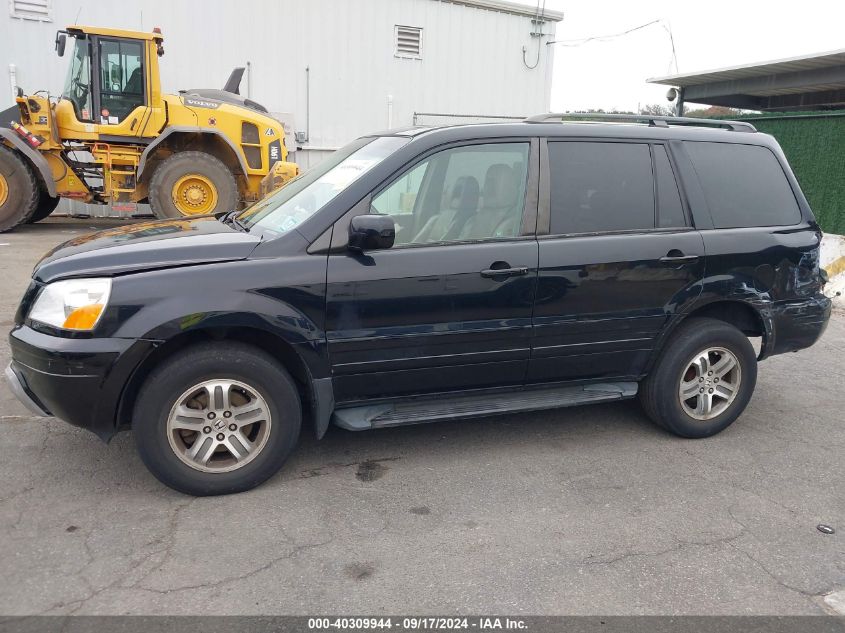 2005 Honda Pilot Ex-L VIN: 2HKYF185X5H529537 Lot: 40309944