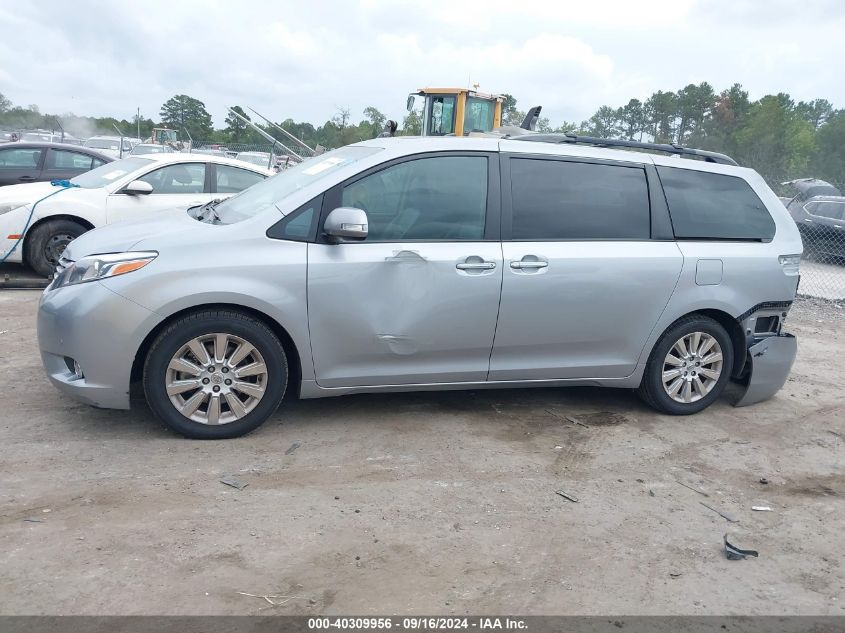 2015 Toyota Sienna Limited Premium 7 Passenger VIN: 5TDYK3DC2FS583843 Lot: 40309956