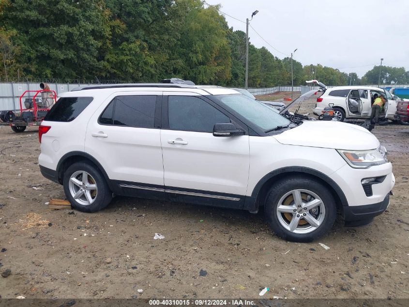 2018 Ford Explorer Xlt VIN: 1FM5K7D81JGA40276 Lot: 40310015