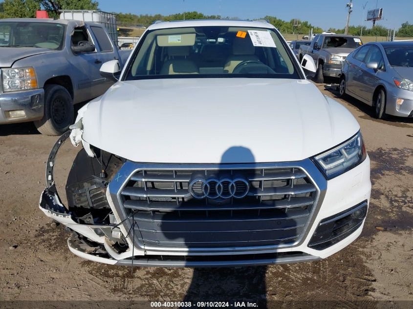 2018 Audi Q5 2.0T Premium/2.0T Tech Premium VIN: WA1CNAFY4J2200848 Lot: 40310038