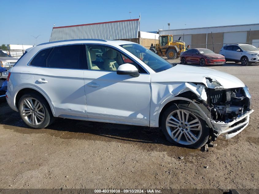 2018 Audi Q5 2.0T Premium/2.0T Tech Premium VIN: WA1CNAFY4J2200848 Lot: 40310038